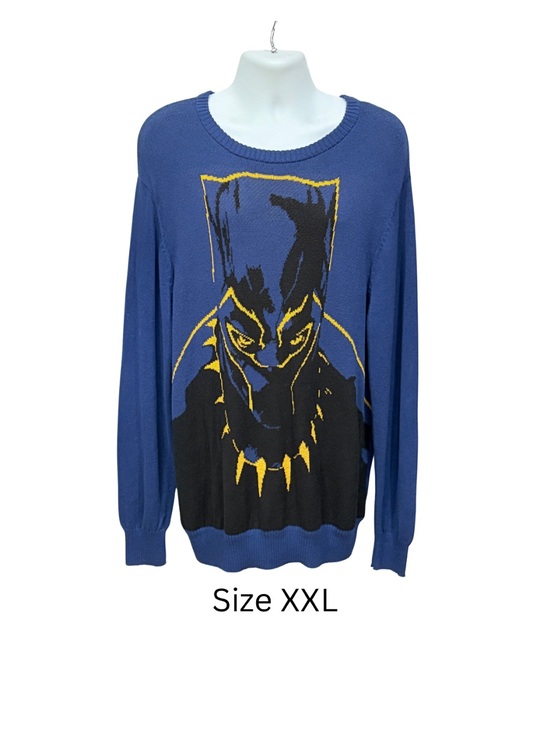 Marvel Other - Marvel Black Panther T’Challa Sweater XXL NWT Blue Sweater